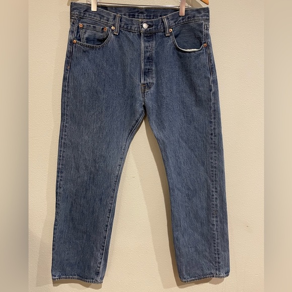 Levi Strauss & Co 501 Button Fly Jeans W 34 L 29 - Picture 1 of 6